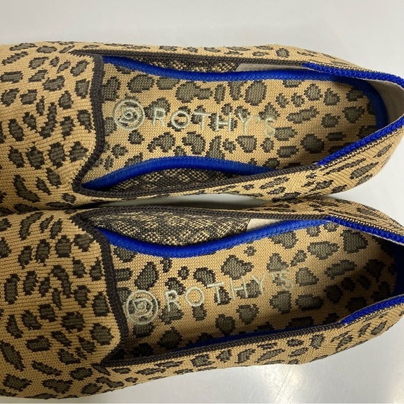 Rothy’s The Loafer animal print flats washable shoes size 6.5 - Picture 4 of 10